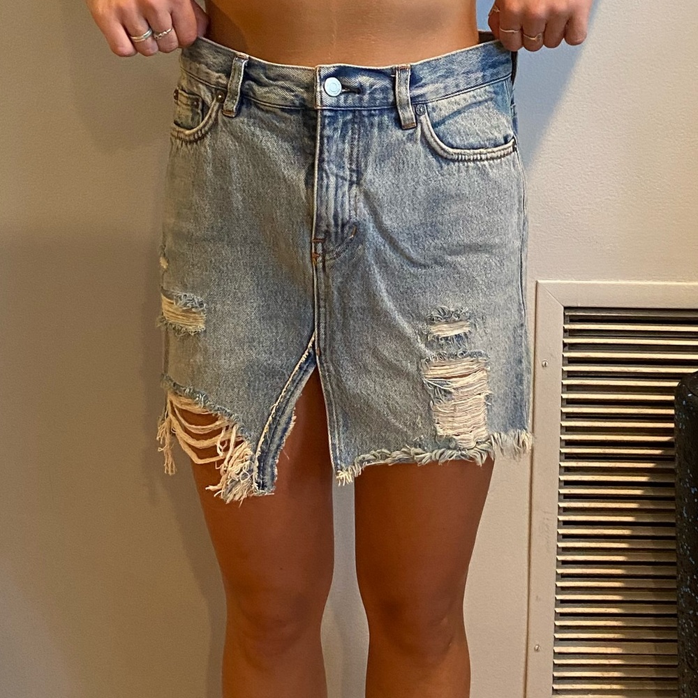 Free people Jean skirt